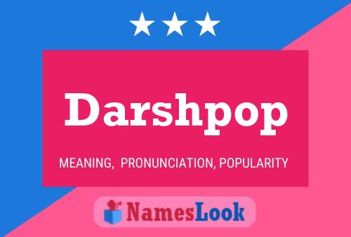 ملصق اسم Darshpop