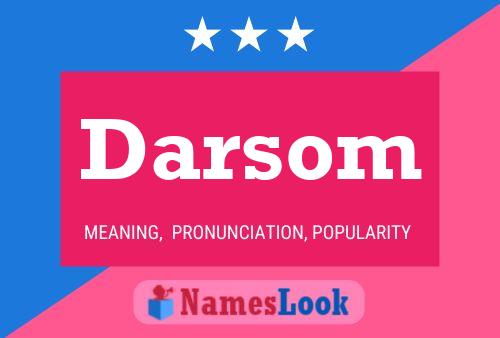 ملصق اسم Darsom