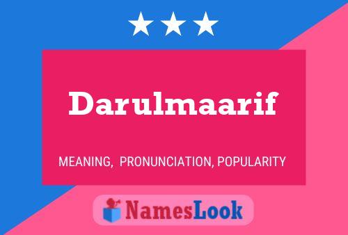 ملصق اسم Darulmaarif