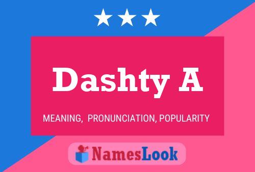 ملصق اسم Dashty A