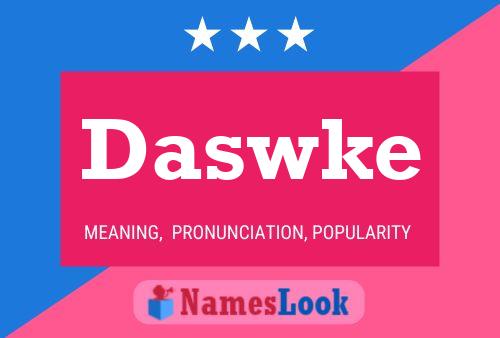 ملصق اسم Daswke