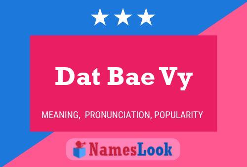 ملصق اسم Dat Bae Vy