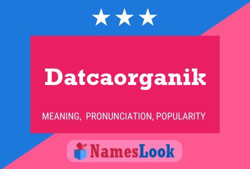 ملصق اسم Datcaorganik