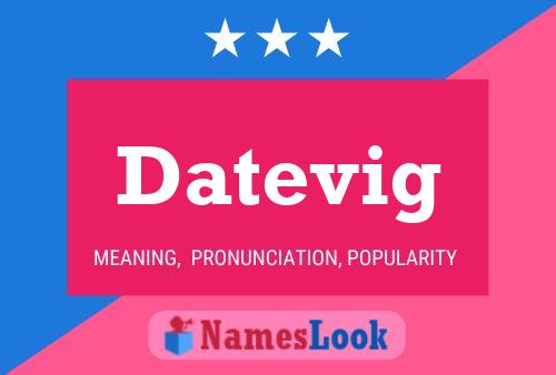 ملصق اسم Datevig