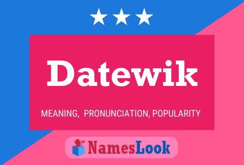 ملصق اسم Datewik