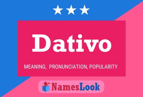 ملصق اسم Dativo