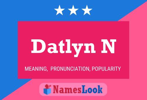 ملصق اسم Datlyn N