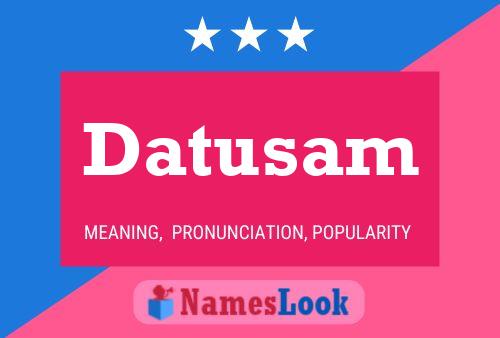 ملصق اسم Datusam