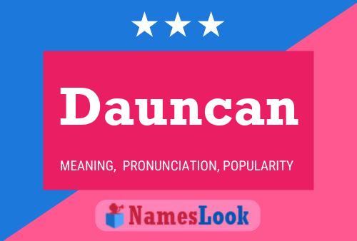 ملصق اسم Dauncan