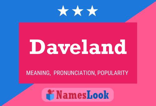 ملصق اسم Daveland