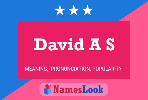 ملصق اسم David A S