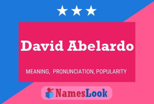 ملصق اسم David Abelardo