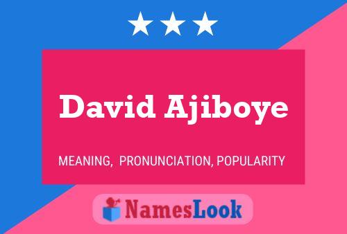 ملصق اسم David Ajiboye