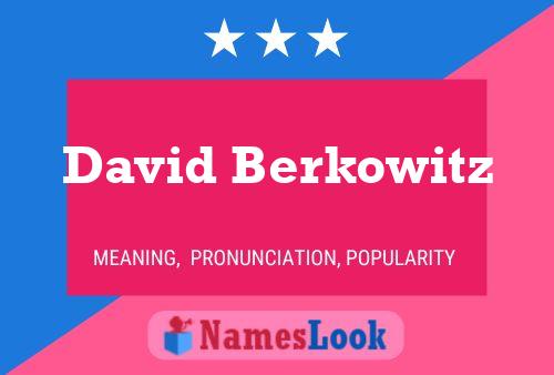 ملصق اسم David Berkowitz