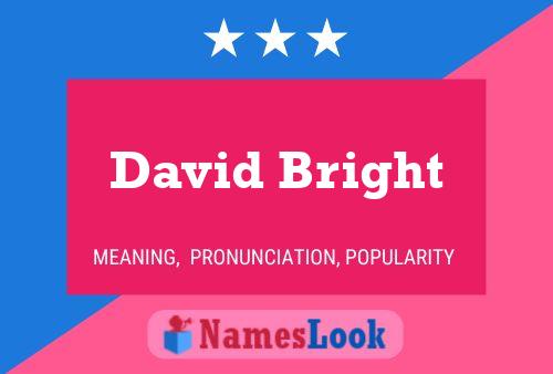 ملصق اسم David Bright