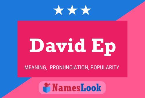 ملصق اسم David Ep