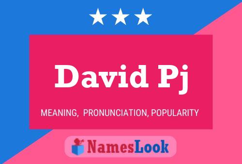 ملصق اسم David Pj