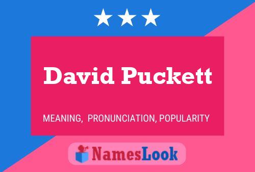 ملصق اسم David Puckett