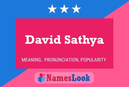 ملصق اسم David Sathya