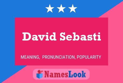 ملصق اسم David Sebasti