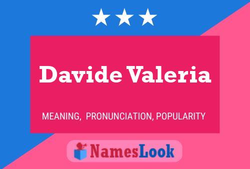 ملصق اسم Davide Valeria