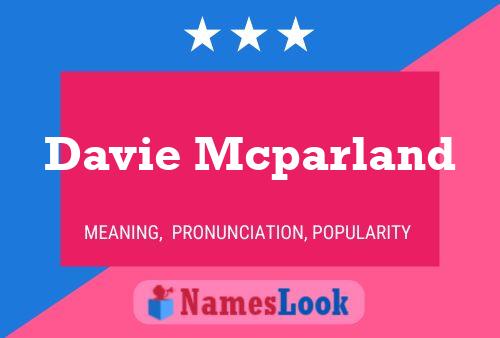 ملصق اسم Davie Mcparland