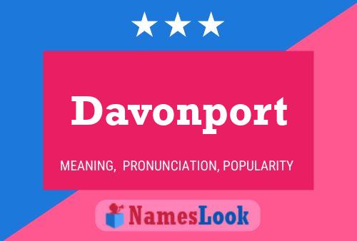 ملصق اسم Davonport