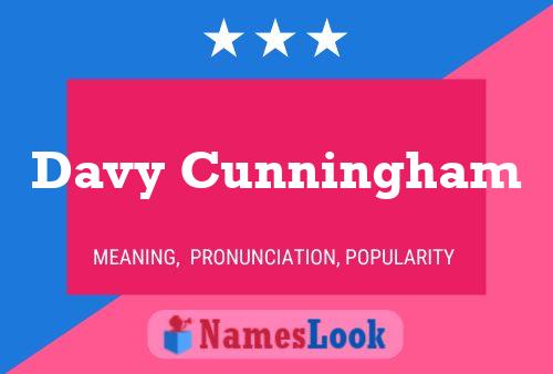 ملصق اسم Davy Cunningham