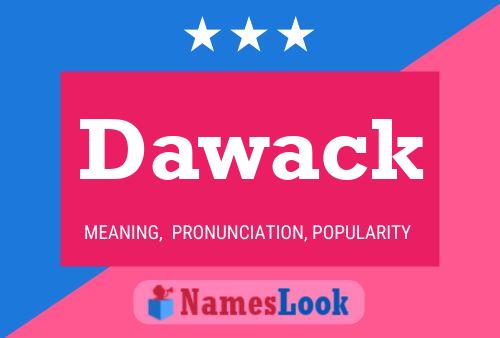 ملصق اسم Dawack