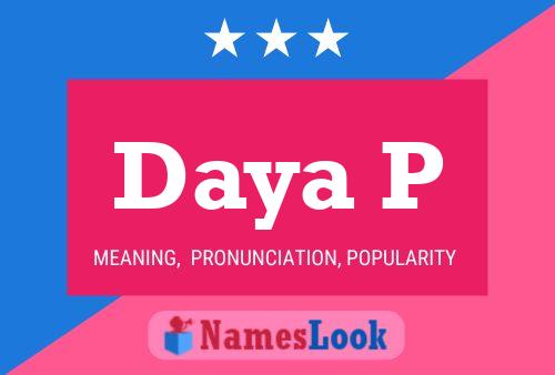 ملصق اسم Daya P