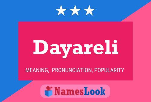 ملصق اسم Dayareli