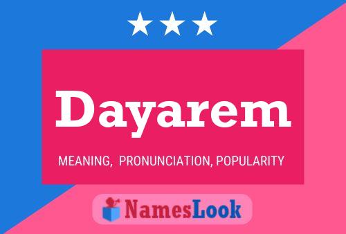 ملصق اسم Dayarem