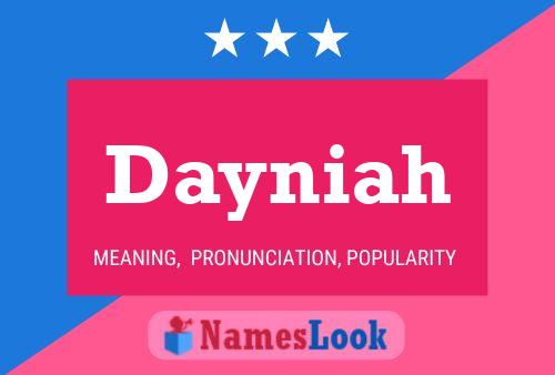 ملصق اسم Dayniah