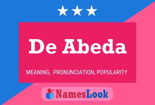 ملصق اسم De Abeda