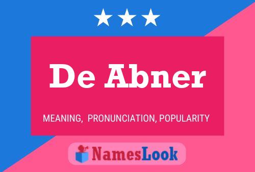 ملصق اسم De Abner