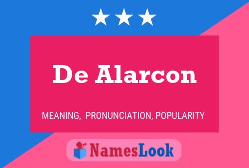 ملصق اسم De Alarcon