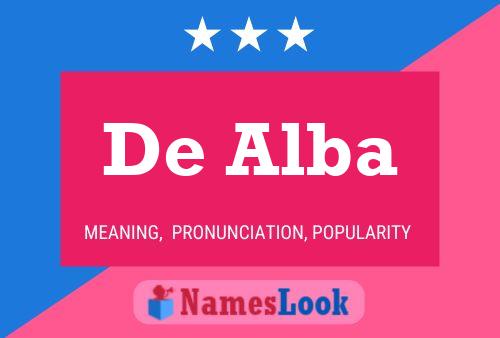 ملصق اسم De Alba