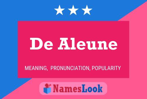 ملصق اسم De Aleune