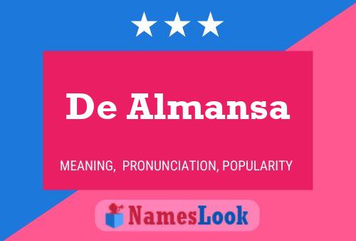 ملصق اسم De Almansa