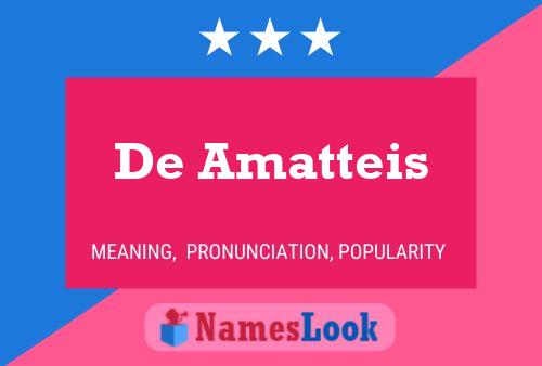 ملصق اسم De Amatteis