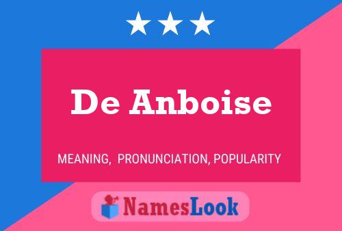 ملصق اسم De Anboise