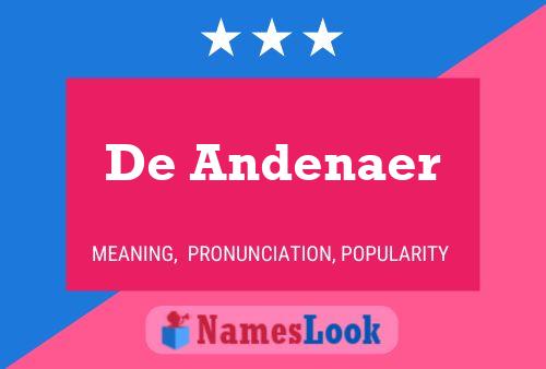 ملصق اسم De Andenaer