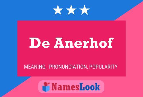 ملصق اسم De Anerhof