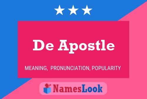 ملصق اسم De Apostle