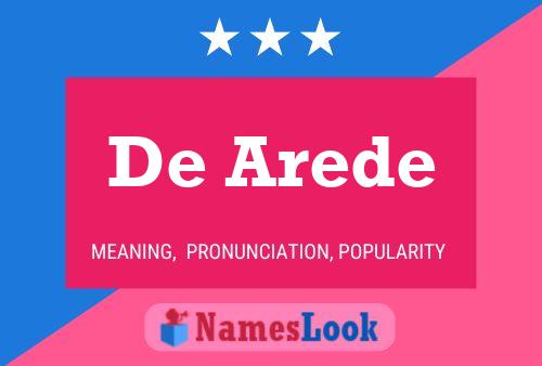 ملصق اسم De Arede