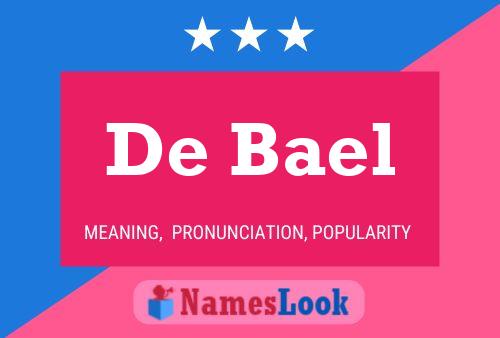 ملصق اسم De Bael