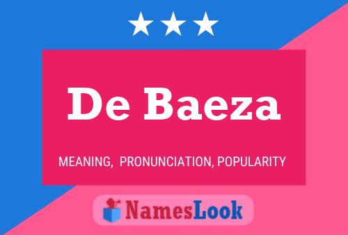 ملصق اسم De Baeza