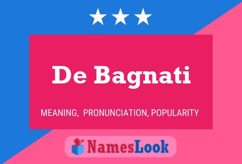 ملصق اسم De Bagnati