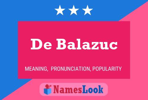 ملصق اسم De Balazuc