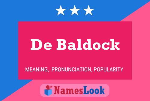 ملصق اسم De Baldock